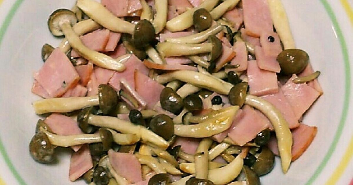 ハムきのこのマヨ炒め《お弁当にも♪》 by ぴんく珈琲