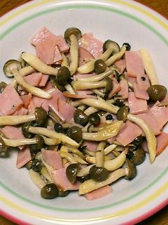 しめじとハムのマヨ炒め-レシピのメイン写真
