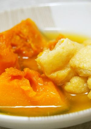 かぼちゃと油揚げのあっさり煮♪-レシピのメイン写真