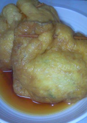 ふわふわ袋煮♪in鶏ひきニラチーズ-レシピのメイン写真