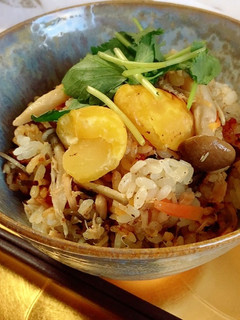 ツナ缶で簡単!秋の炊き込みご飯-レシピのメイン写真