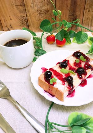 【アレンジトースト】ブルーベリー-レシピのメイン写真