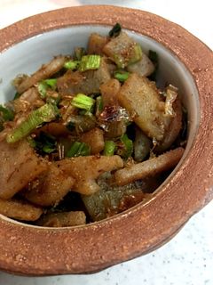 ねぎとこんにゃくのおかか炒め-レシピのメイン写真