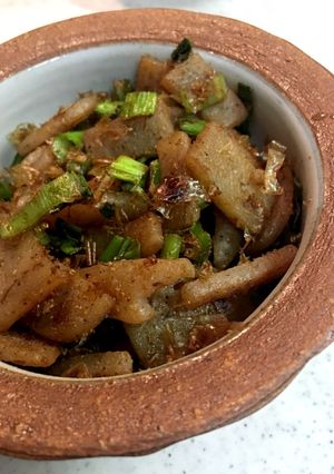 ねぎとこんにゃくのおかか炒め-レシピのメイン写真