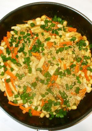 ご飯がすすむおかず♪高野豆腐と豆-レシピのメイン写真