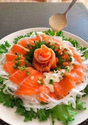 サーモンサラダ★わさびマヨソース-レシピのメイン写真