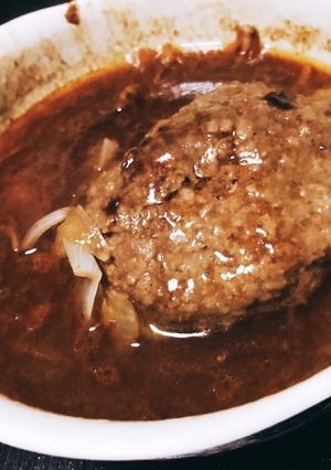 レンジでなんちゃって煮込みハンバーグ-レシピのメイン写真