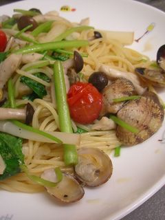 根三つ葉とあさりの春香るパスタ-レシピのメイン写真