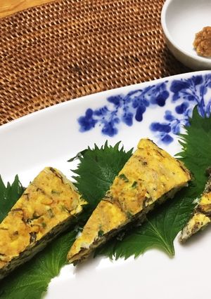 ロカボな副菜 もずく入り卵焼き-レシピのメイン写真
