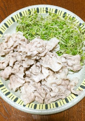 スーパースプラウトたっぷり豚しゃぶサラダ-レシピのメイン写真