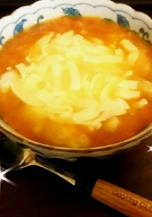 冷凍トマトでトマトチーズスープ-レシピのメイン写真