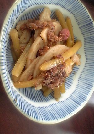 フキとれんこんのおかか煮-レシピのメイン写真