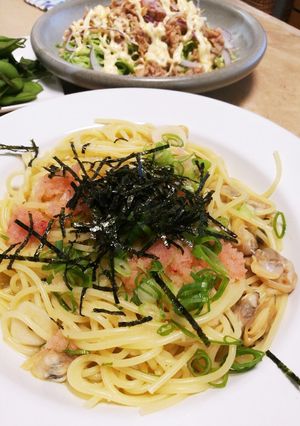 濃厚あさりだしの明太子パスタ-レシピのメイン写真