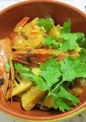 ビワと海老のレッドカレー-レシピのメイン写真
