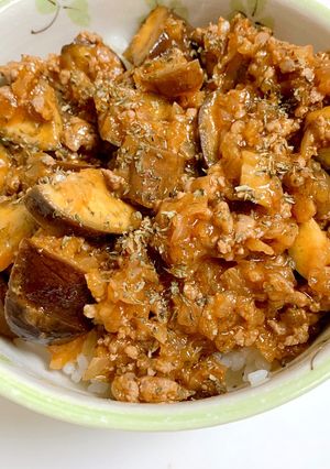 ミートソース丼-レシピのメイン写真