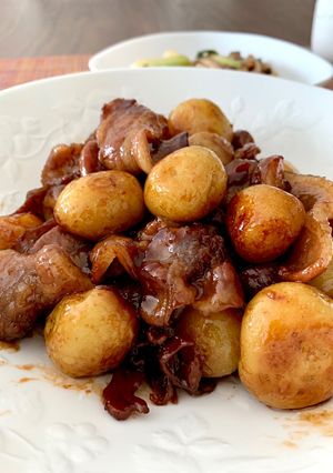 豚バラとジャガイモの甘辛煮-レシピのメイン写真