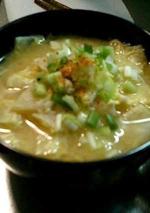 かんぴょうの卵とじ・味噌汁-レシピのメイン写真
