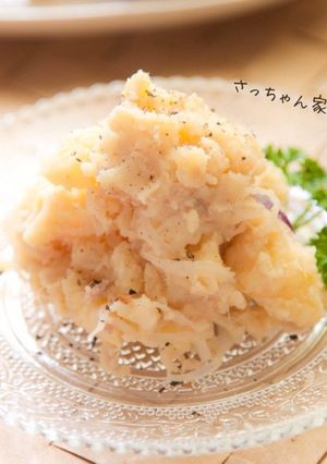 ツナ缶で簡単⁂焦がし醤油のポテトサラダ-レシピのメイン写真