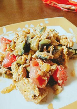 茄子トマト炒め-レシピのメイン写真