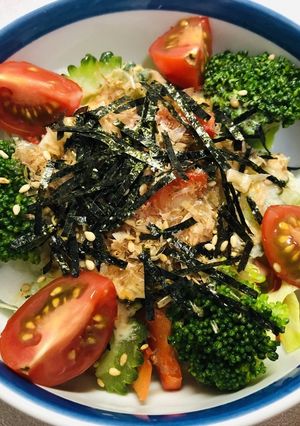 カラフル野菜のゴマドレ山葵サラダ-レシピのメイン写真