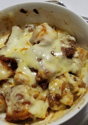 手作りミートソースでパンデグラタン-レシピのメイン写真