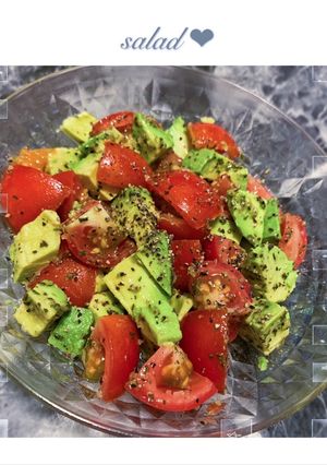 簡単副食！トマトとアボカドのバジルサラダ-レシピのメイン写真