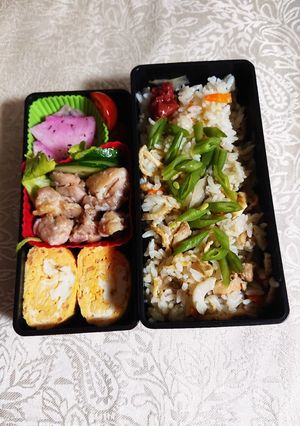 炊き込みご飯のお弁当です。-レシピのメイン写真