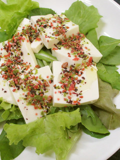 さっぱり☆豆腐の梅わさびリースサラダ-レシピのメイン写真