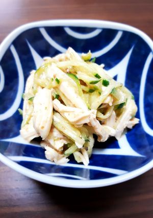 鶏ムネ肉ときゅうりのバンバンジー風サラダ-レシピのメイン写真