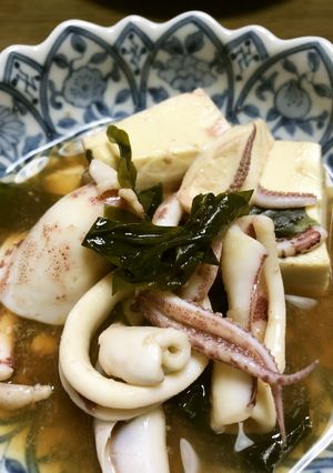 やりいかと豆腐の煮込み-レシピのメイン写真