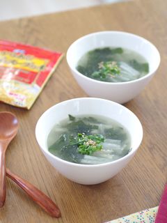 すぐできる!大根とわかめの中華スープ-レシピのメイン写真