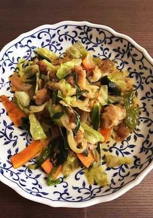 ニラ豚風野菜炒め-レシピのメイン写真
