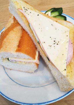 簡単ハムチーズトースト-レシピのメイン写真