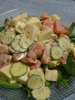 夏野菜のバジルマヨネーズあえ-レシピのメイン写真