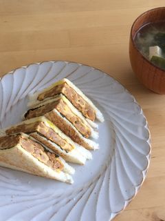 納豆オムレツサンド-レシピのメイン写真