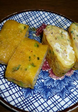 お弁当に！ツナとねぎの卵焼き-レシピのメイン写真