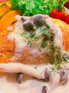 米粉クリームソースのオムライスの作り方♪-レシピのメイン写真