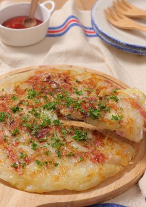 玉ねぎとベーコンのチーズガレット☆-レシピのメイン写真