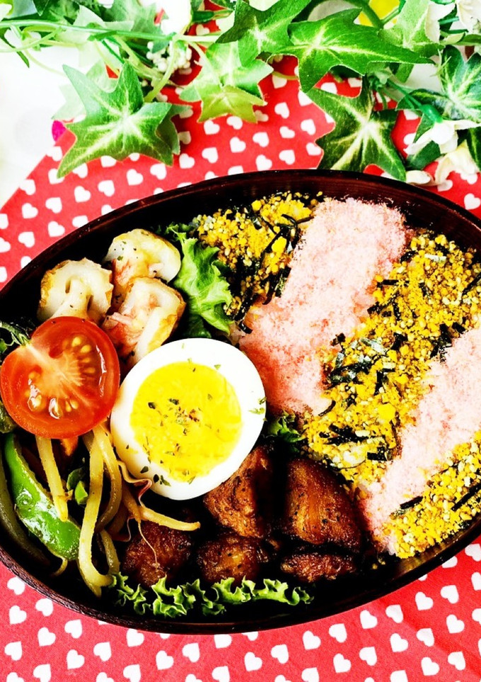のりたま桜弁当-レシピのメイン写真