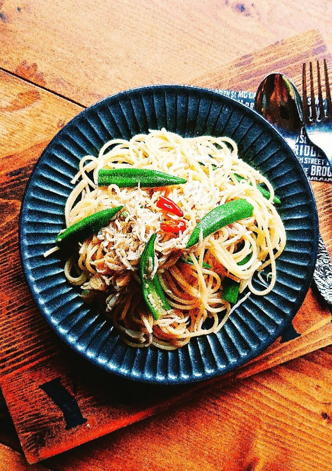 しらすとオクラの和風スパゲティ❤️-レシピのメイン写真