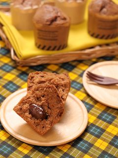 HMで簡単♪しっとり栗のチョコマフィン-レシピのメイン写真