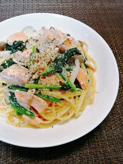 秋鮭のさらさらミルクパスタ✤-レシピのメイン写真