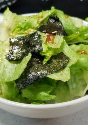 レタスと味海苔の簡単サラダ❤️-レシピのメイン写真