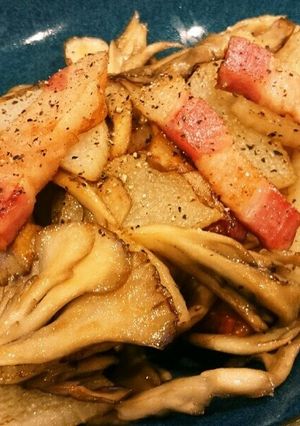 長芋ベーコンと舞茸のバター醤油炒め-レシピのメイン写真
