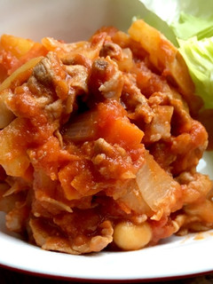 シンプル☆豚こまのトマト煮込み-レシピのメイン写真