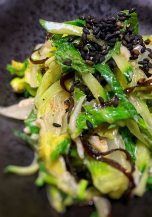 簡単常備菜♪無限白菜シラスの和え物-レシピのメイン写真