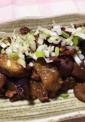 なすとひき肉の甘辛味噌炒め-レシピのメイン写真