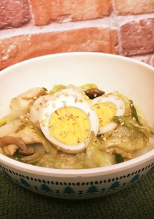 簡単！レタスとしめじ丼~焼き肉のタレ-レシピのメイン写真
