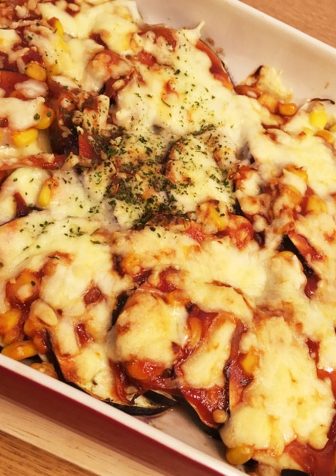 簡単！ナスのピザ風チーズ焼き-レシピのメイン写真