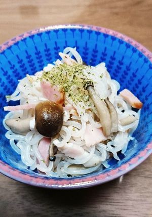 簡単ヘルシー！しらたきのこベーコン-レシピのメイン写真